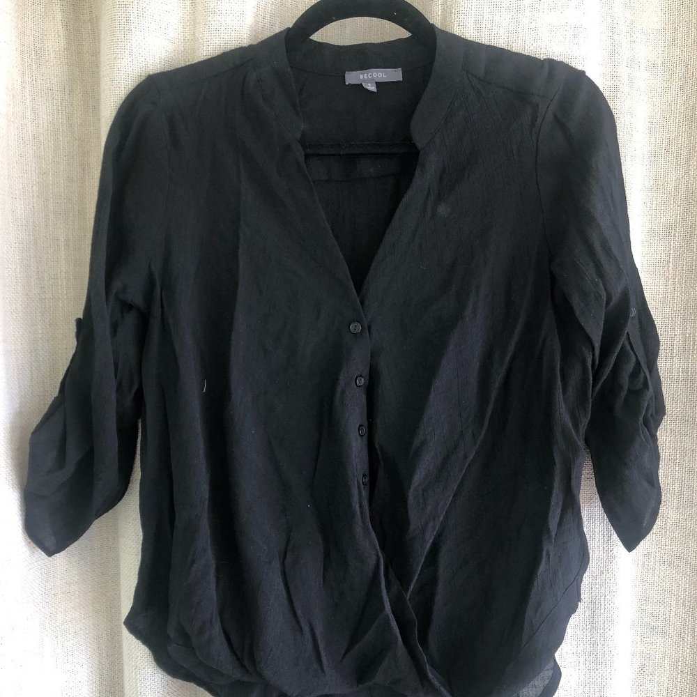 Black Button down